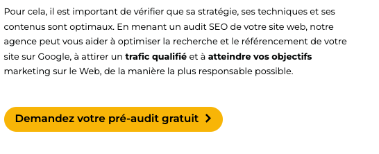 Un exemple de CTA dans un paragraphe